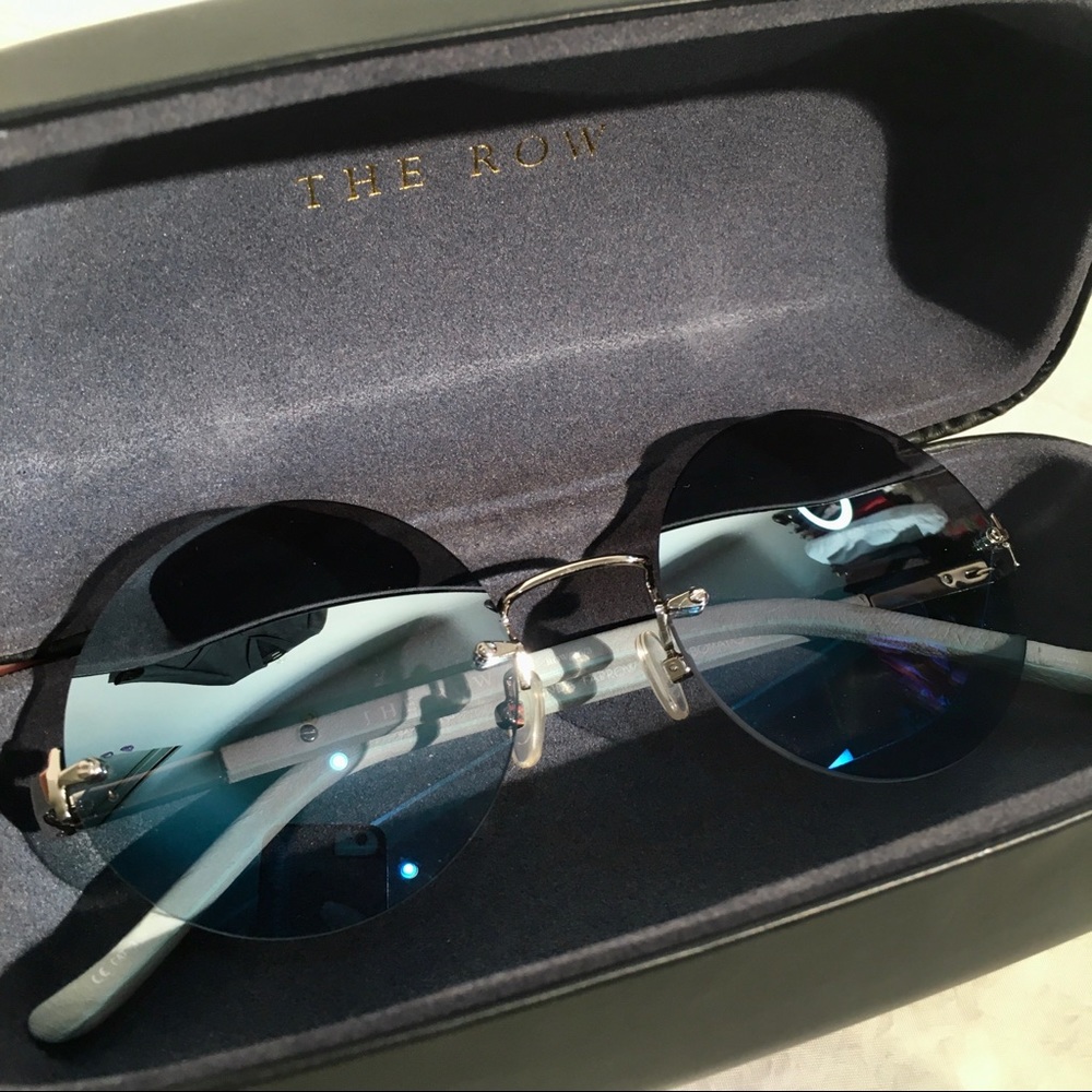 THE ROW Reflective Mirror Circle Sunglasses~ - Picture 2 of 5